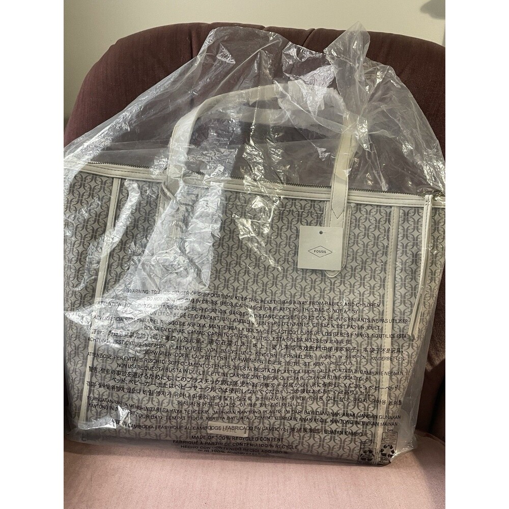 Fossil Sydney Leather Large Tote Bag